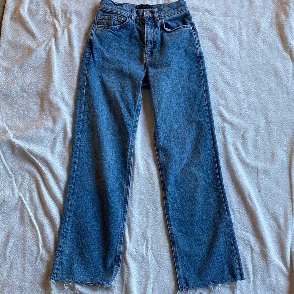 ASOS Design Straight Leg Raw Hem jeans Size 24/32